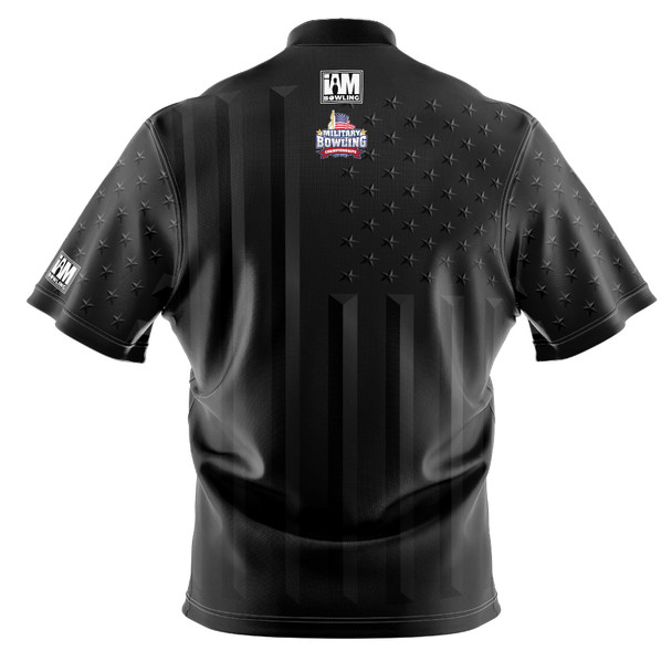 READY-2-SHIP Black American Flag Bowling Jersey