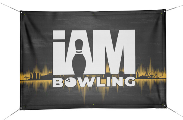 Gold Las Vegas Skyline Banner