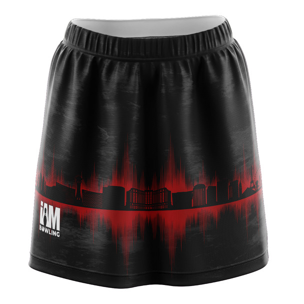 Red Las Vegas Skyline Skirt