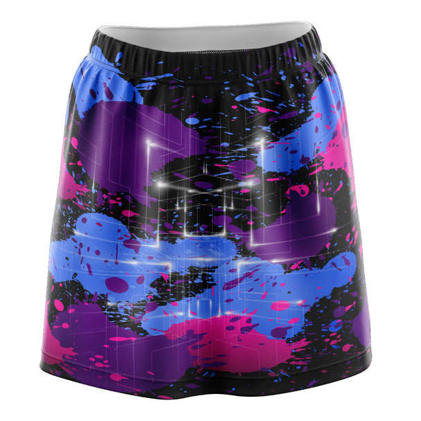 Purple Energy Splatter Skirt