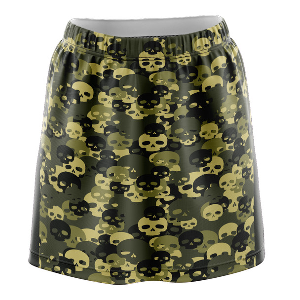 Camo Skulls Skirt