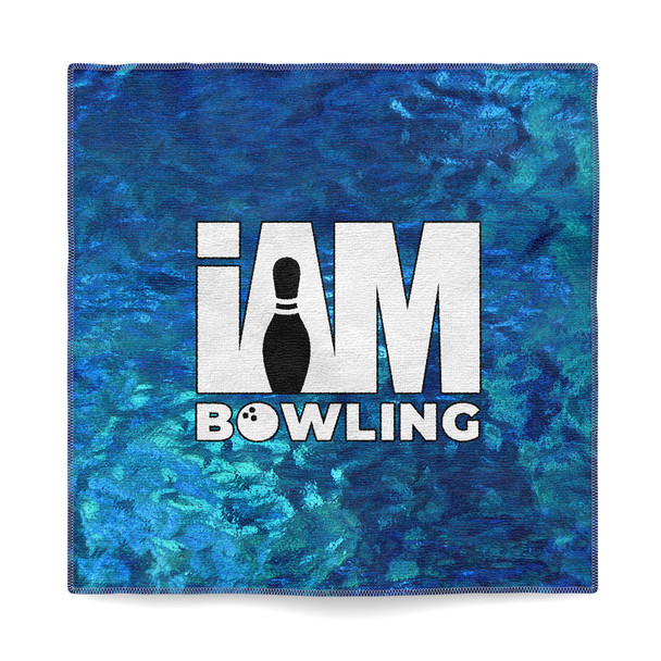 Shimmering Aqua Microfiber Towel