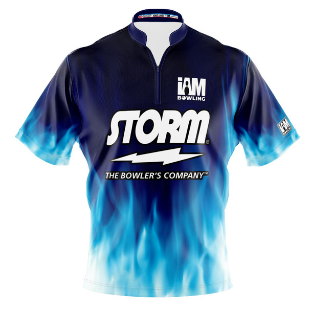 READY-2-SHIP Storm Aqua Inferno Bowling Jersey
