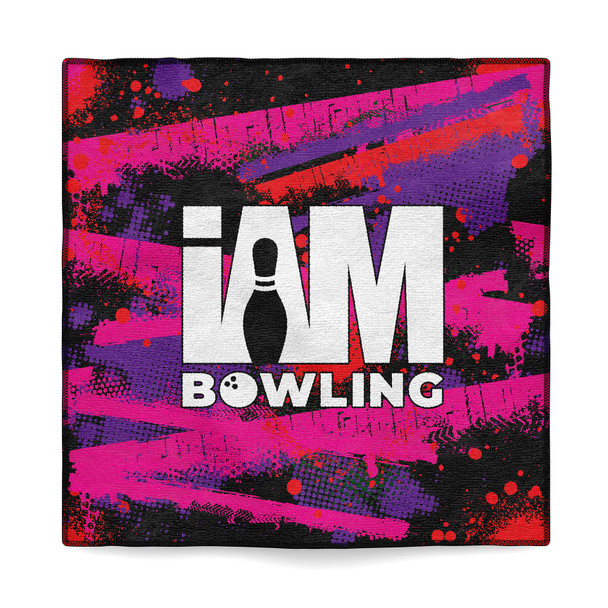 Neon Paint Splatter Microfiber Towel