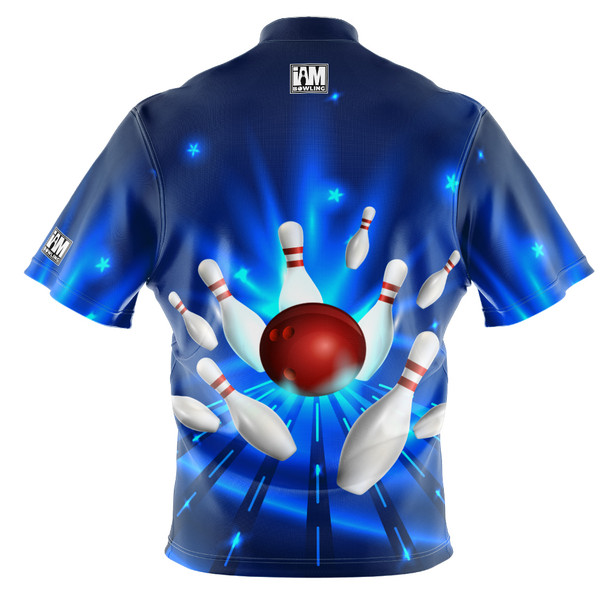 Signature Blue Strike Bowling Jersey