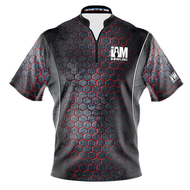 Signature Steel Red Hex Bowling Jersey