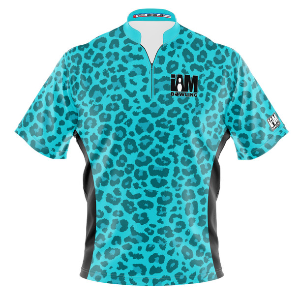 Signature Teal Cheetah Print Bowling Jersey