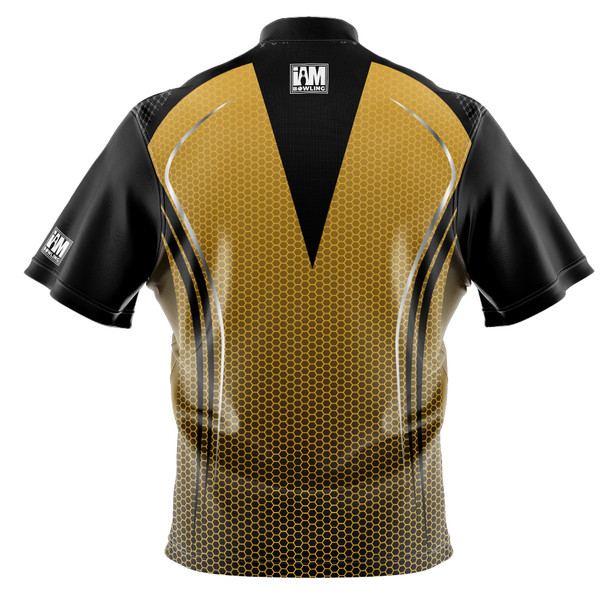 Signature Black & Gold Honeycomb Bowling Jersey