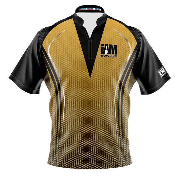Signature Black & Gold Honeycomb Bowling Jersey