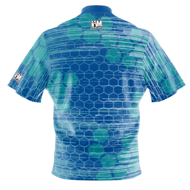 Signature Teal Breeze Honeycomb Bowling Jersey