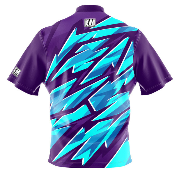 Express Aqua Fracture Bowling Jersey