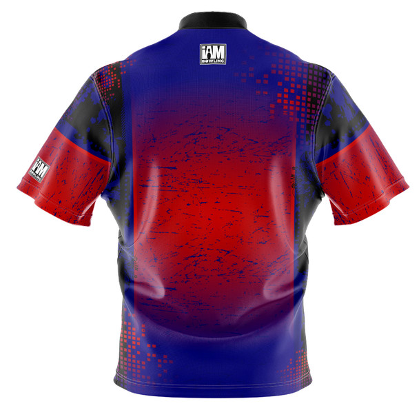 Signature Blue & Red Radiance Bowling Jersey