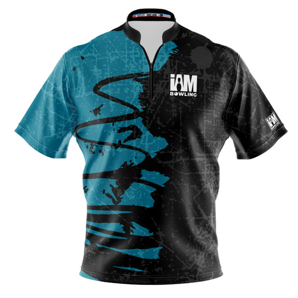 Express Teal Splatter Bowling Jersey