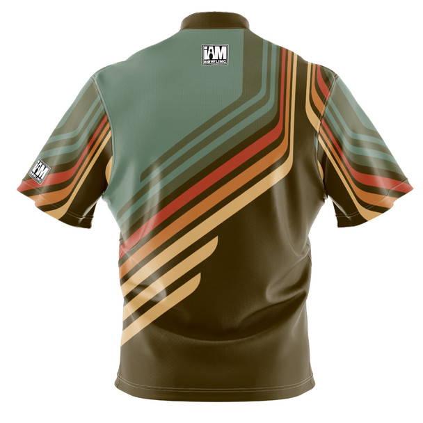 Signature Green Striped Mosaic Bowling Jersey