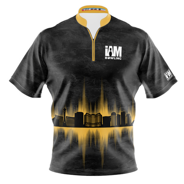 Express Gold Las Vegas Skyline Bowling Jersey