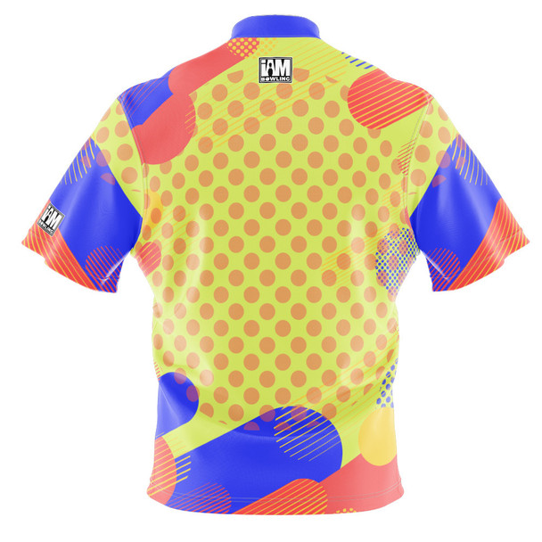 Express Orange Polka Dot Fusion Bowling Jersey
