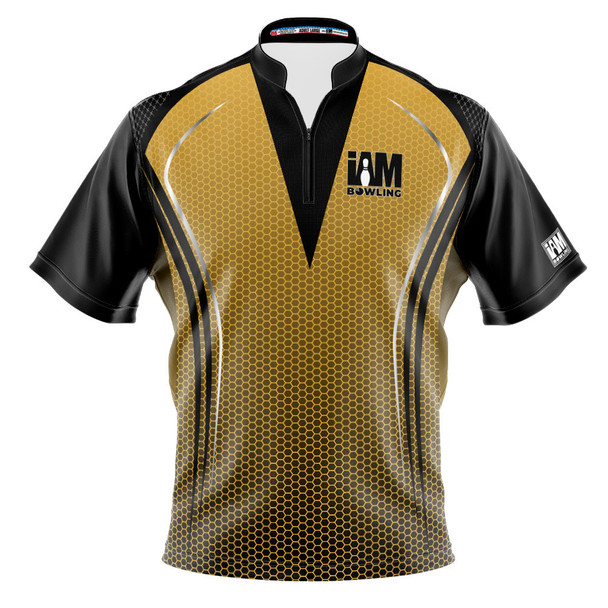 Express Black & Gold Honeycomb Bowling Jersey