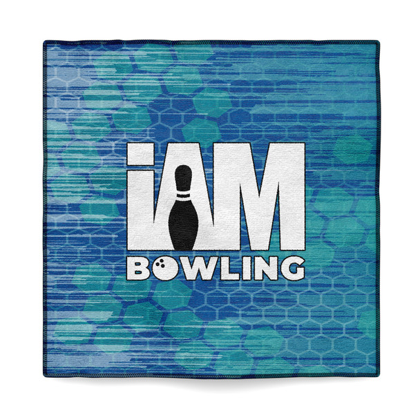 Teal Breeze Honeycomb Microfiber Towel