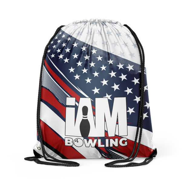 Patriotic Shred Drawstring Backpack