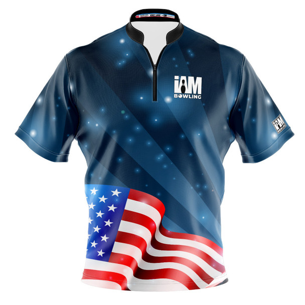 Express Glittering Flag Bowling Jersey
