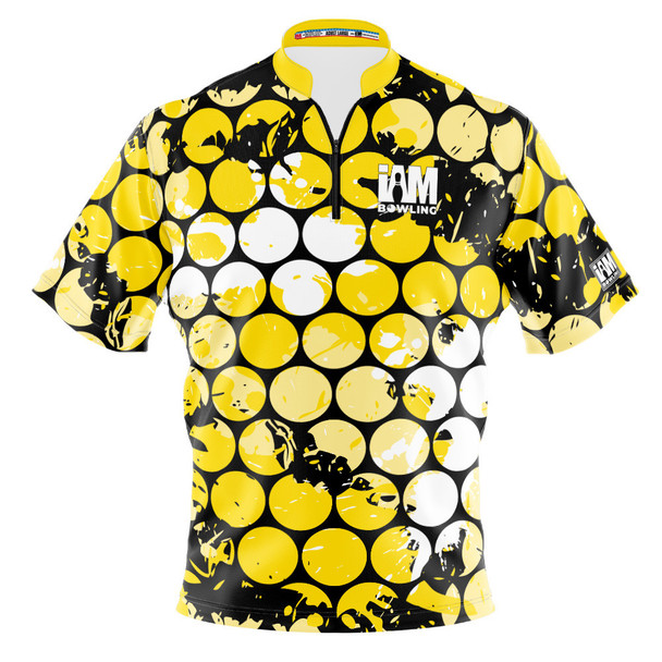 Express Yellow Bubblegrid Bowling Jersey