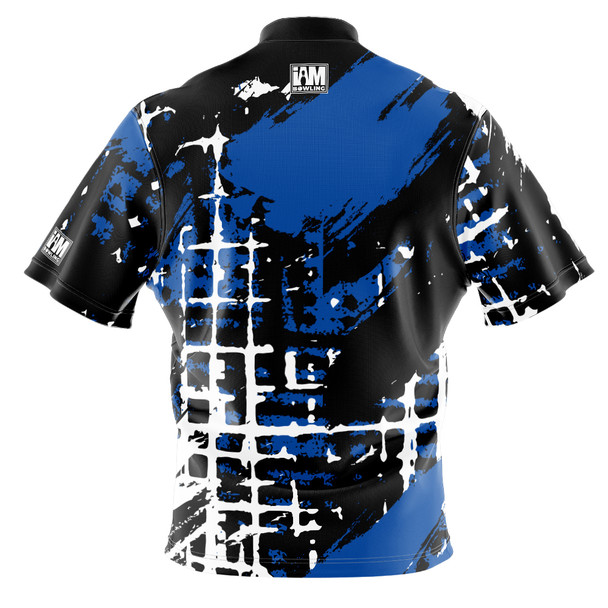 Signature Blue Urban Splatter Bowling Jersey
