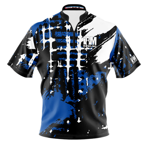 Express Blue Urban Splatter Bowling Jersey