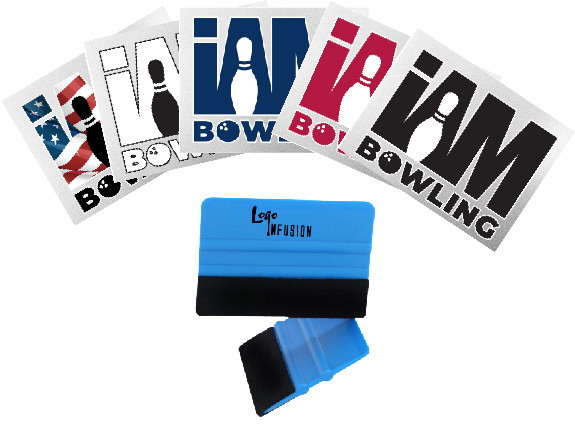 I AM Bowling™ 3D UV Decal Pack & Squeegee Bundle