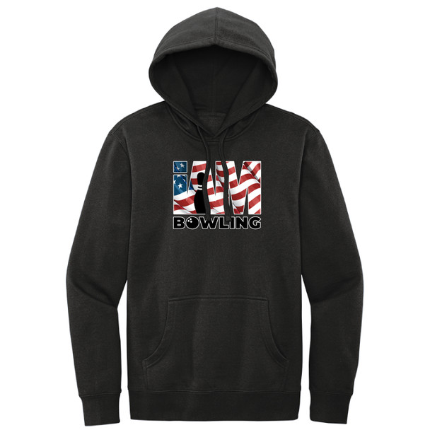 I AM Bowling - American Flag Logo - Hoodies