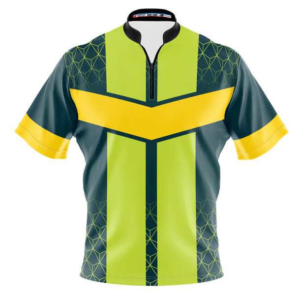 Build Your Own Green Striped Hex Bowling Jersey