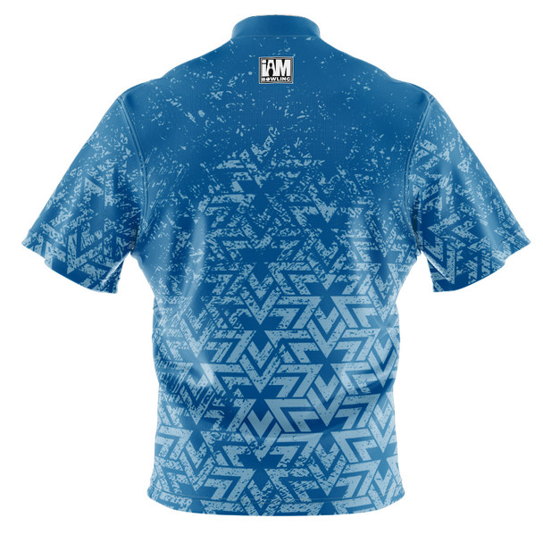 Build Your Own Azure Star Burst Bowling Jersey