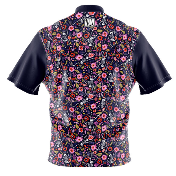 Build Your Own Floral Dia De Los Muertos Bowling Jersey