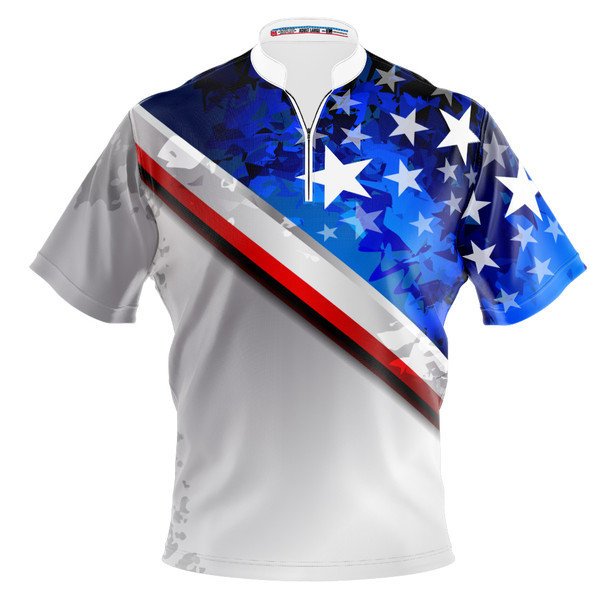 Build Your Own Angled Stars & Stripes Bowling Jersey
