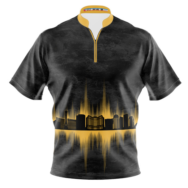 Build Your Own Gold Las Vegas Skyline Bowling Jersey