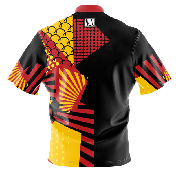 Build Your Own Red & Yellow Fusion Bowling Jersey