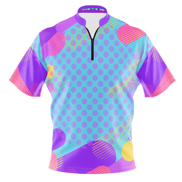 Build Your Own Blue Polka Dot Fusio Bowling Jersey