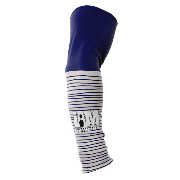 Blue Wavy Contrast Arm Sleeve