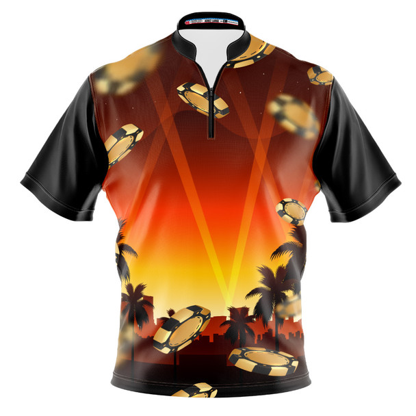 Build Your Own Sunset Poker Chips Bowling Jersey