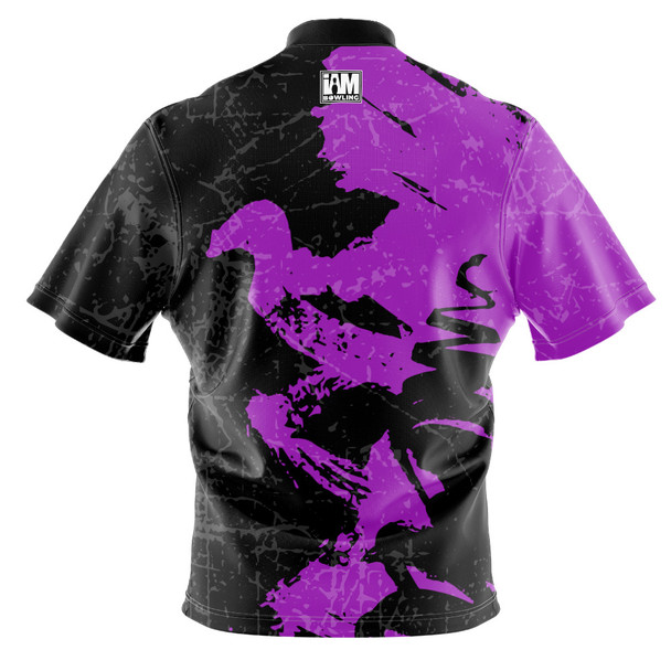 Build Your Own Purple Spatter Bowling Jersey