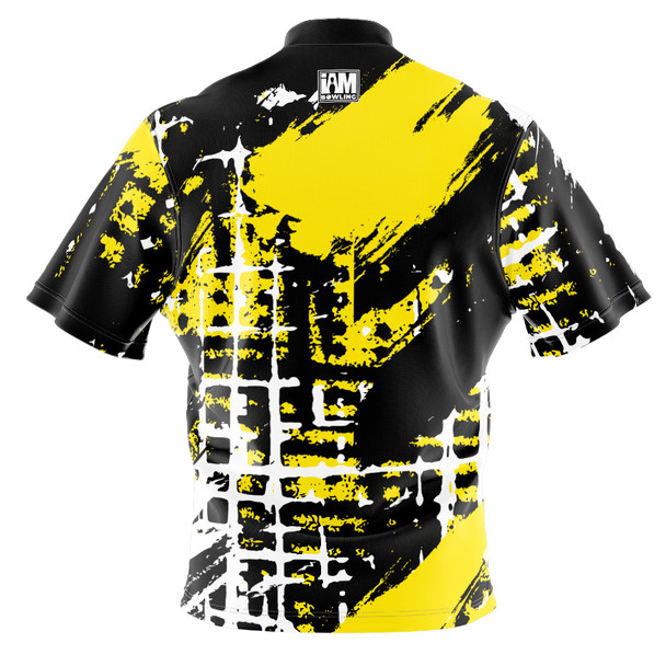 Build Your Own Yellow Urban Splatter Bowling Jersey