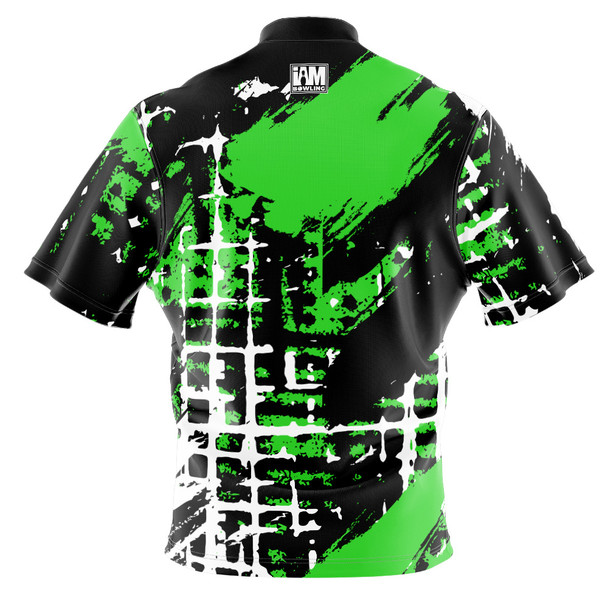 Build Your Own Green Urban Splatter Bowling Jersey