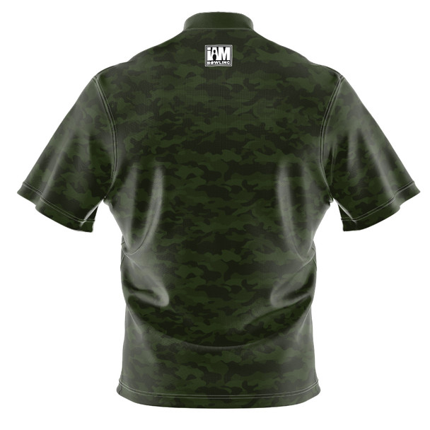 Build Your Own Green Camo Bowling Jersey