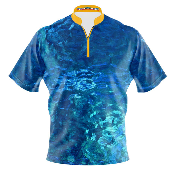Build Your Own Shimmering Aqua Bowling Jersey