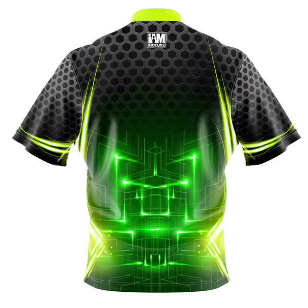Build Your Own Green Neon Matrix Bowling Jersey