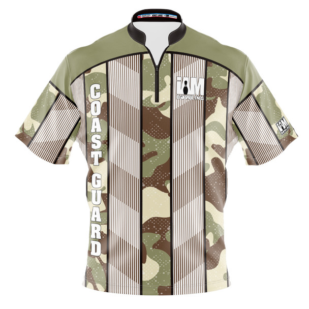 Signature Striped Coast Guard Camo Bowling Jersey (Lettered Version)