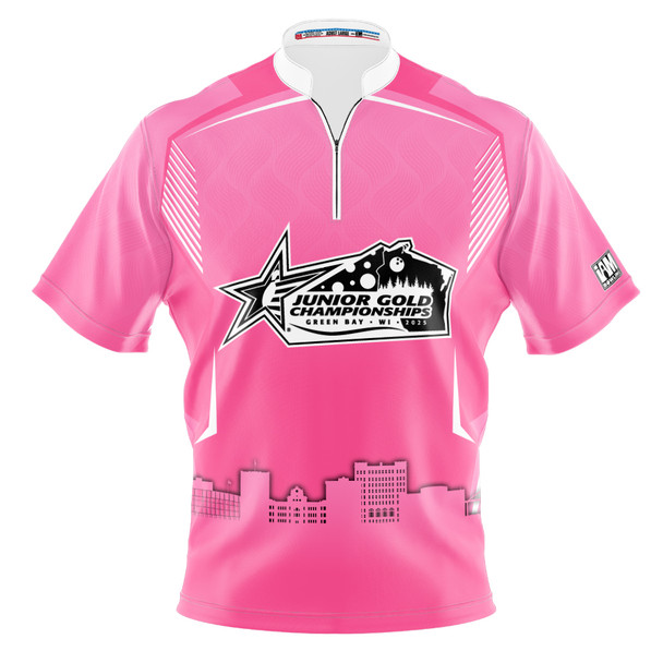 Official Junior Gold 2025 Pink Bay Horizon Bowling Jersey