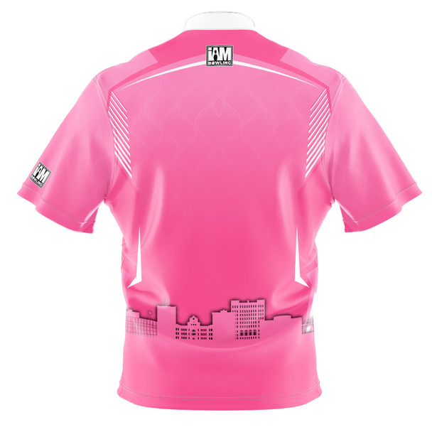 Official Junior Gold 2025 Pink Bay Horizon Bowling Jersey
