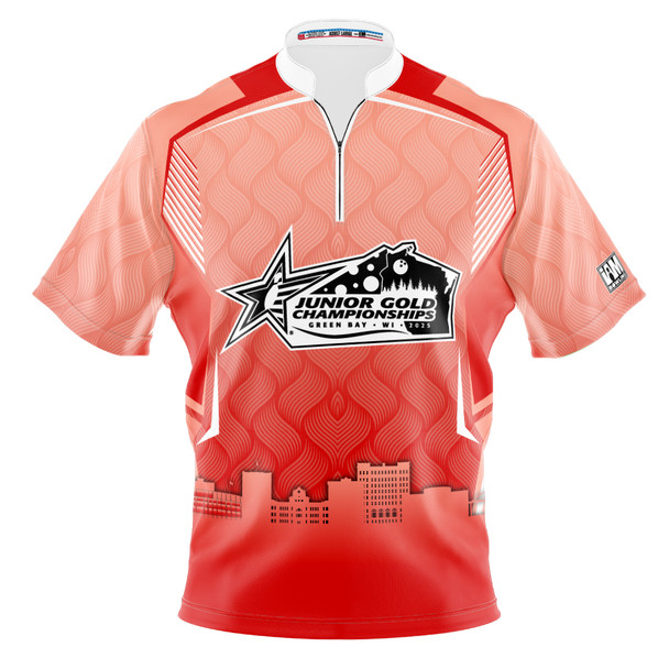 Official Junior Gold 2025 Red Bay Horizon Bowling Jersey
