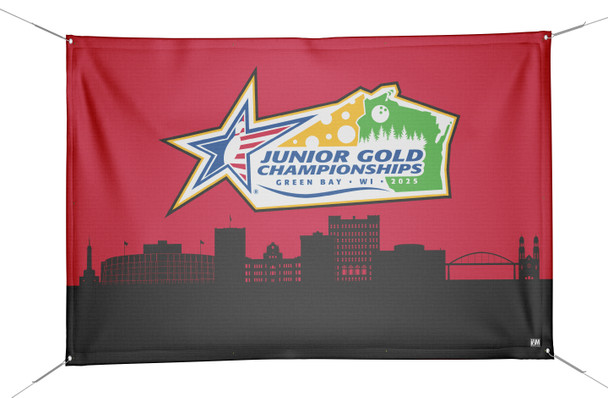 Official Junior Gold 2025 Red Banner