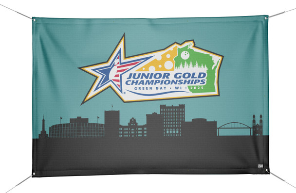Official Junior Gold 2025 Teal Banner